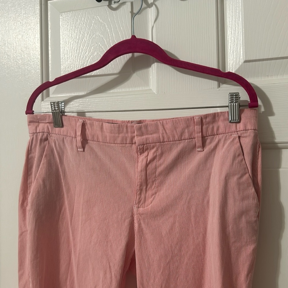 Tommy Hilfiger red seersucker pants, size 6